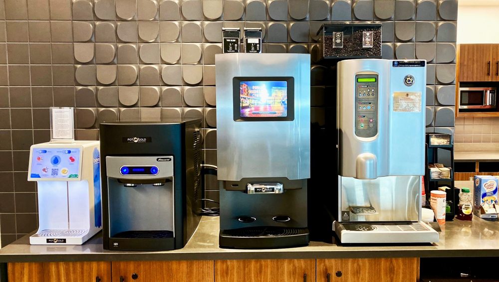 Coffee Brewers on office counter